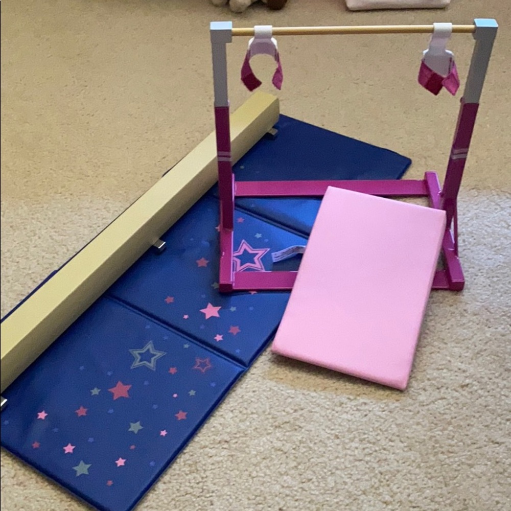 American girl gymnastics set